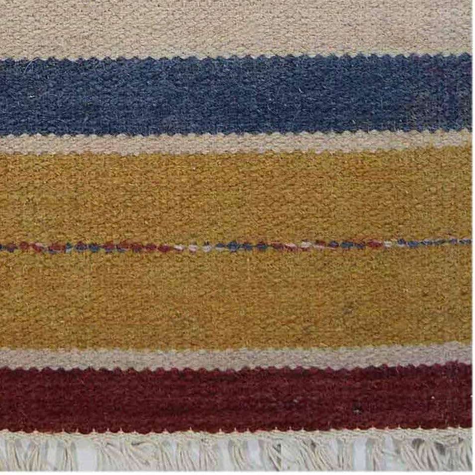 b0759rnqql 4 Hand Woven Flat Weave Kilim Wool 4'x6' Area Rug Contemporary Multicolor D00110